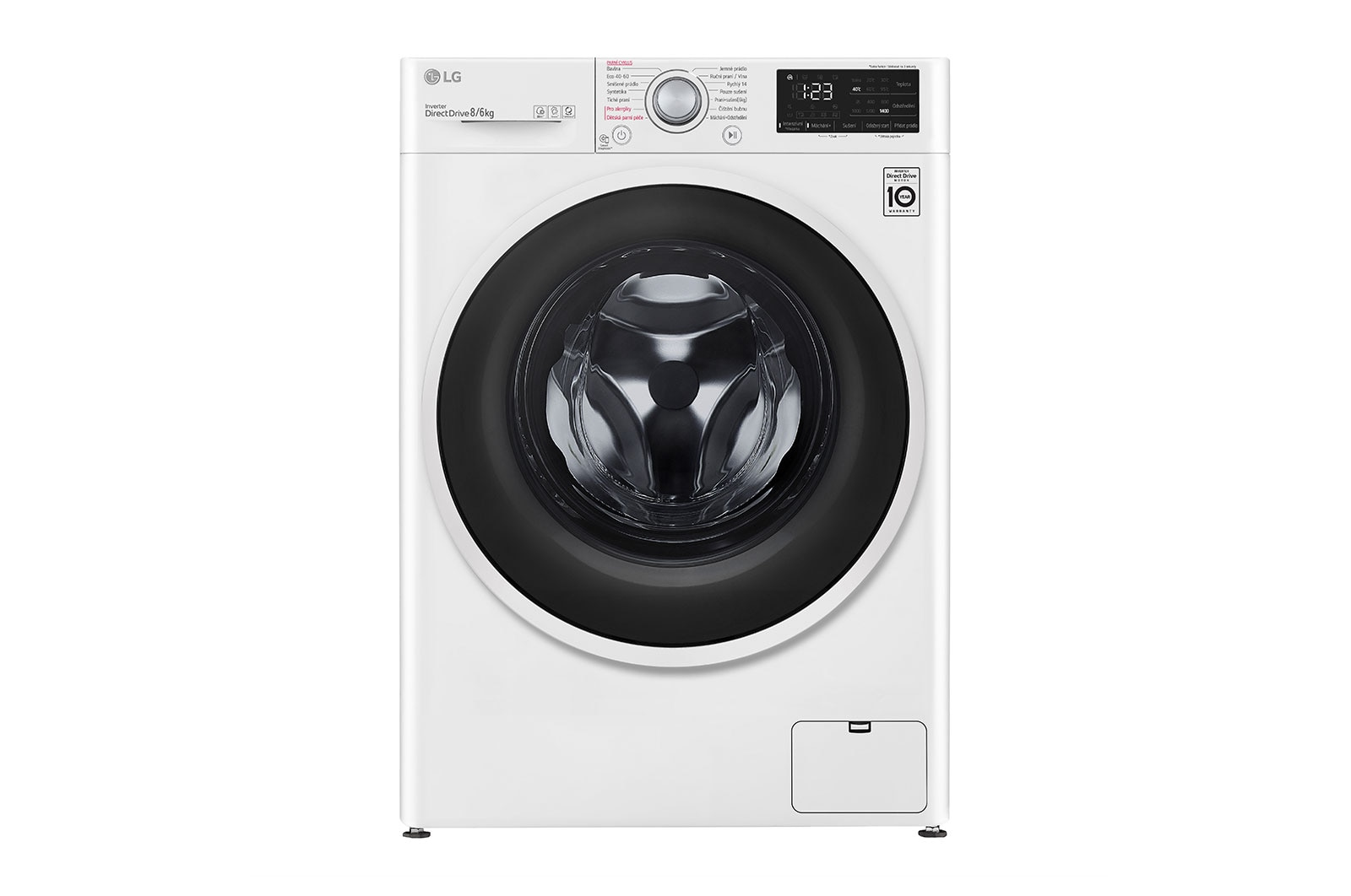 LG F4DV3108S0W washer dryer Freestanding Front-load White