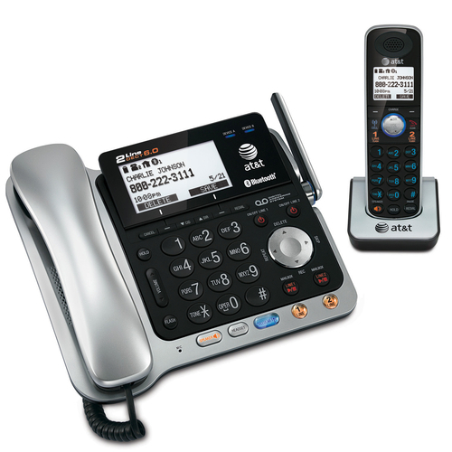 VTech TL86109 telephone Analog/DECT telephone Caller ID Black, Silver