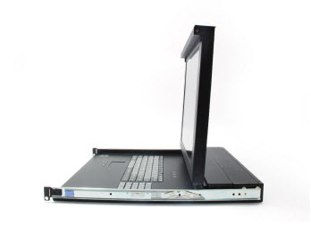 LevelOne 17" LCD KVM Rack Console, German K/B – image 5