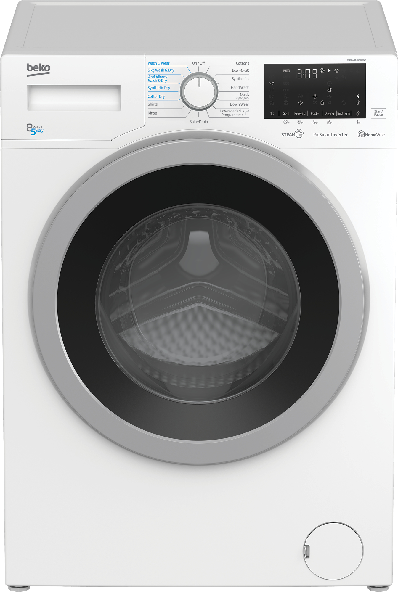 Beko WDEX8540430W Freestanding – image 1