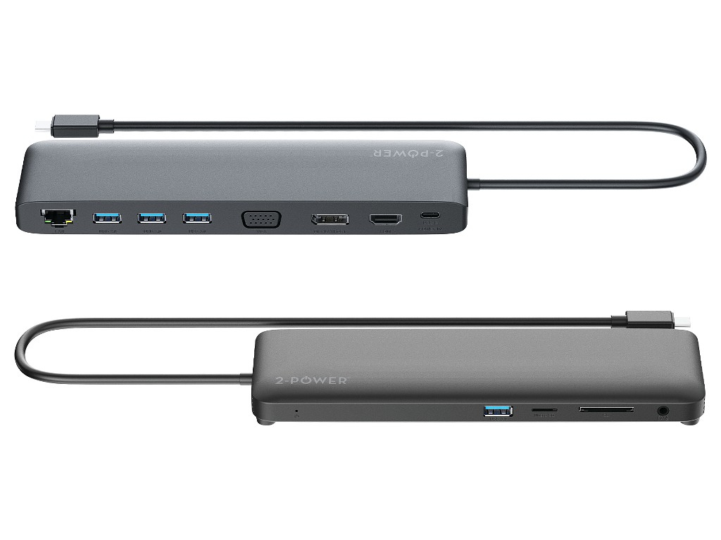2-Power DOC0118A laptop dock/port replicator Black – image 3