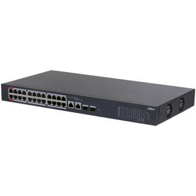 Switch Dahua CS4226-24ET-240 - Fast Ethernet - 24 Puertos PoE - 2 Uplink - 2 SFP - Administrado - DH-CS4226-24ET-240 Switch Dahua CS4226-24ET-240 - Fast Ethernet - 24 Puertos PoE - 2 Uplink - 2 SFP - Administrado - DH-CS4226-24ET-240