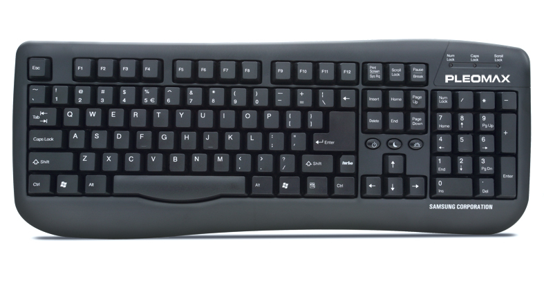 Samsung PKB-700 keyboard USB + PS/2 QWERTY Black – image 1