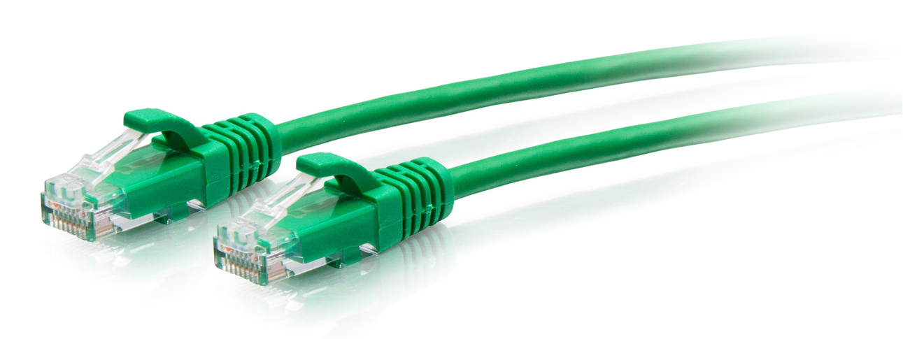 C2G Cavo patch di rete Ethernet sottile Cat6a antigroviglio, non schermato (UTP) da 7,6 m - Verde