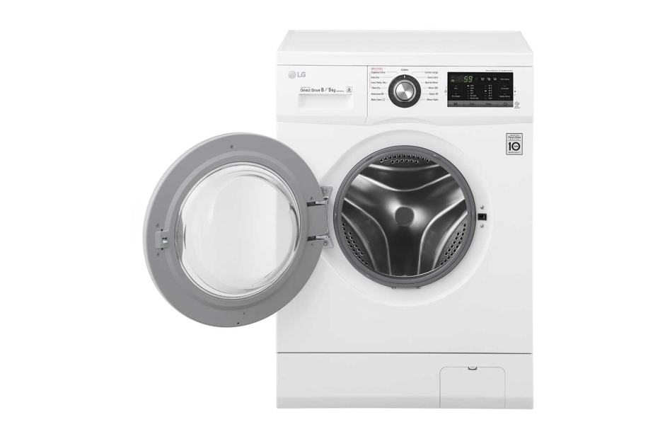 LG FH4G6TDM2N washer dryer Freestanding Front-load Chrome, White – image 2