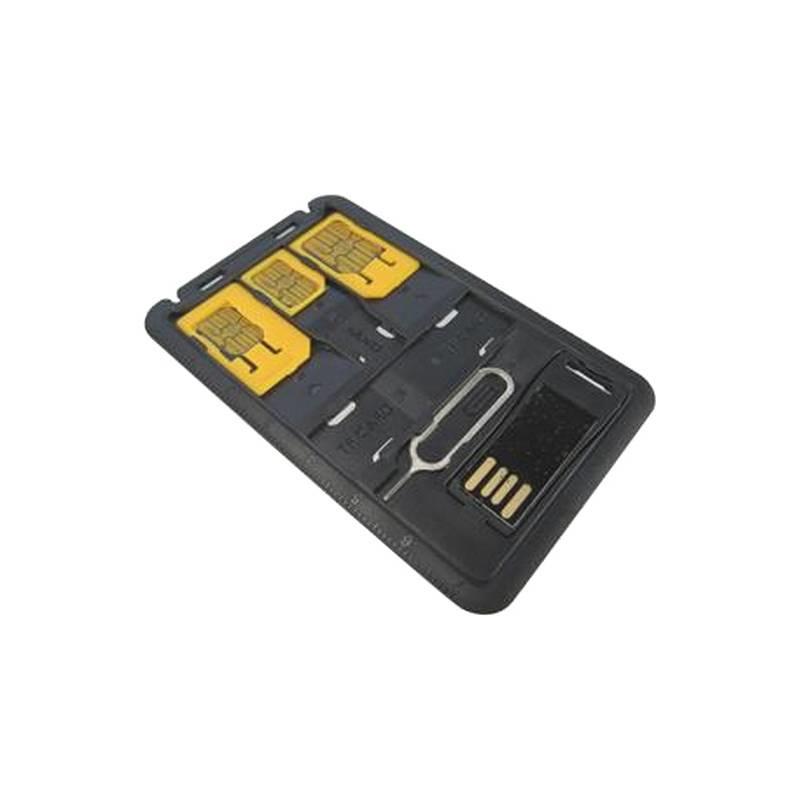 Techly Micro SD USB Reader with SIM Card Adapter I-SIM-5 – image 1