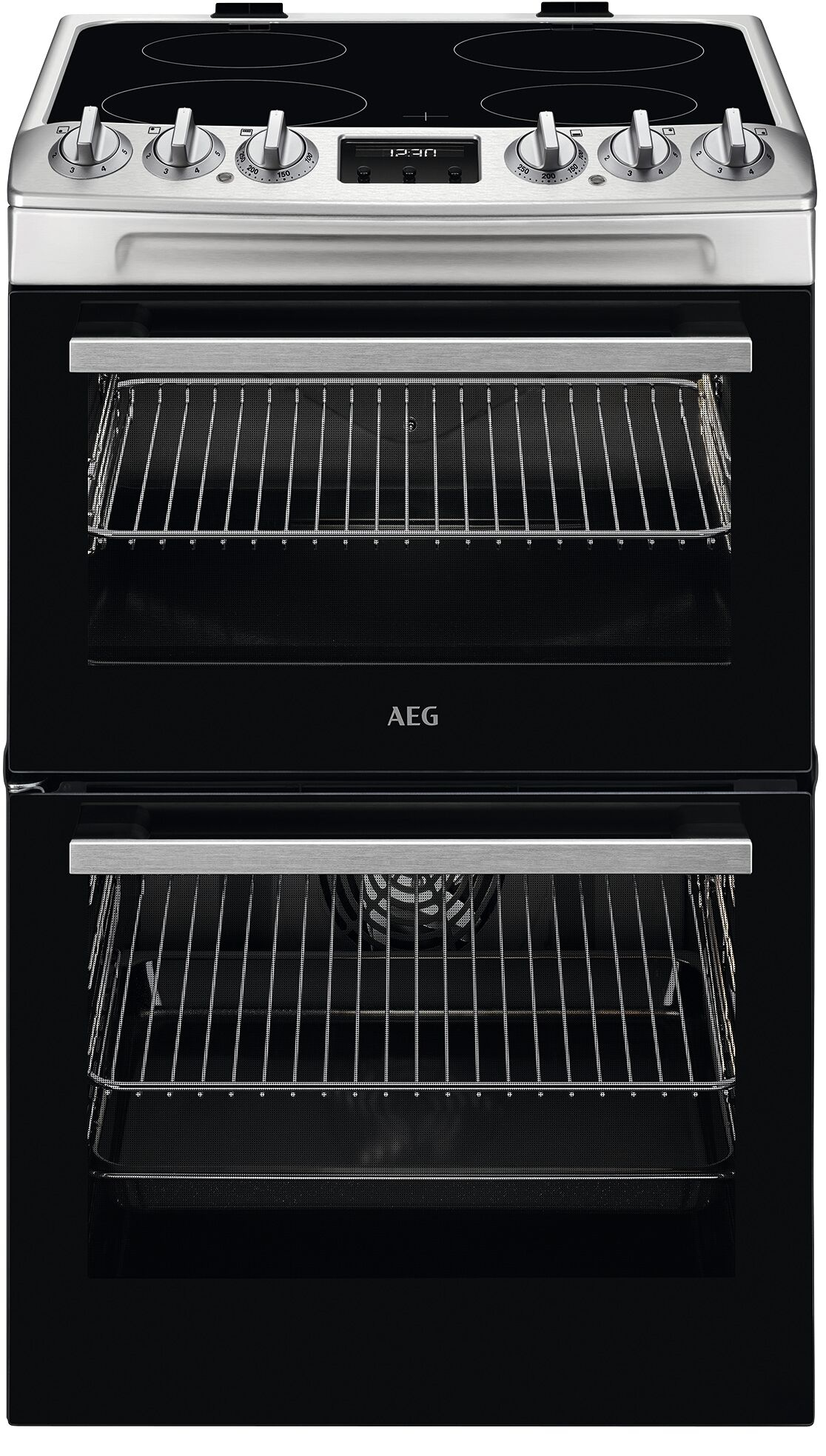 AEG CCX1530ACM cooker Freestanding cooker Electric Ceramic hob Stainless steel – image 1