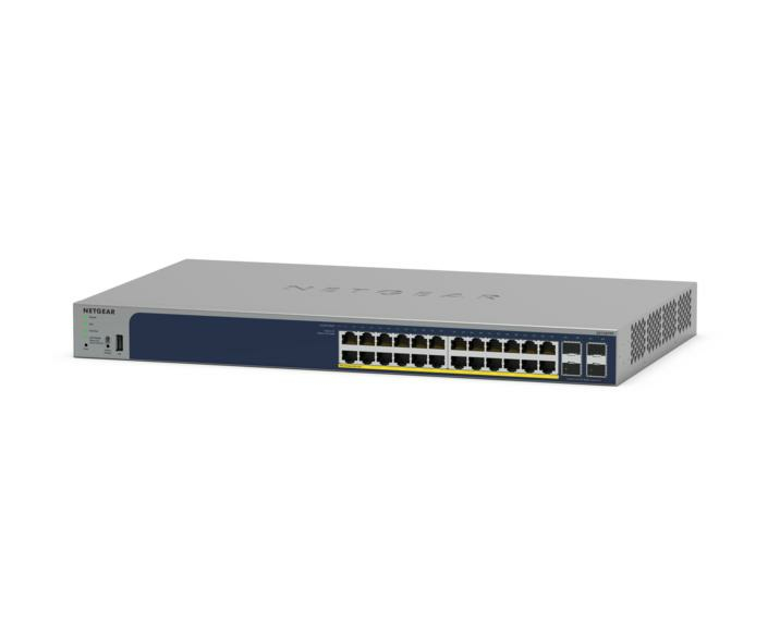 NETGEAR GS728TPP Géré L2/L3/L4 Gigabit Ethernet (10/100/1000) Connexion Ethernet, supportant l'alimentation via ce port (PoE) Gr