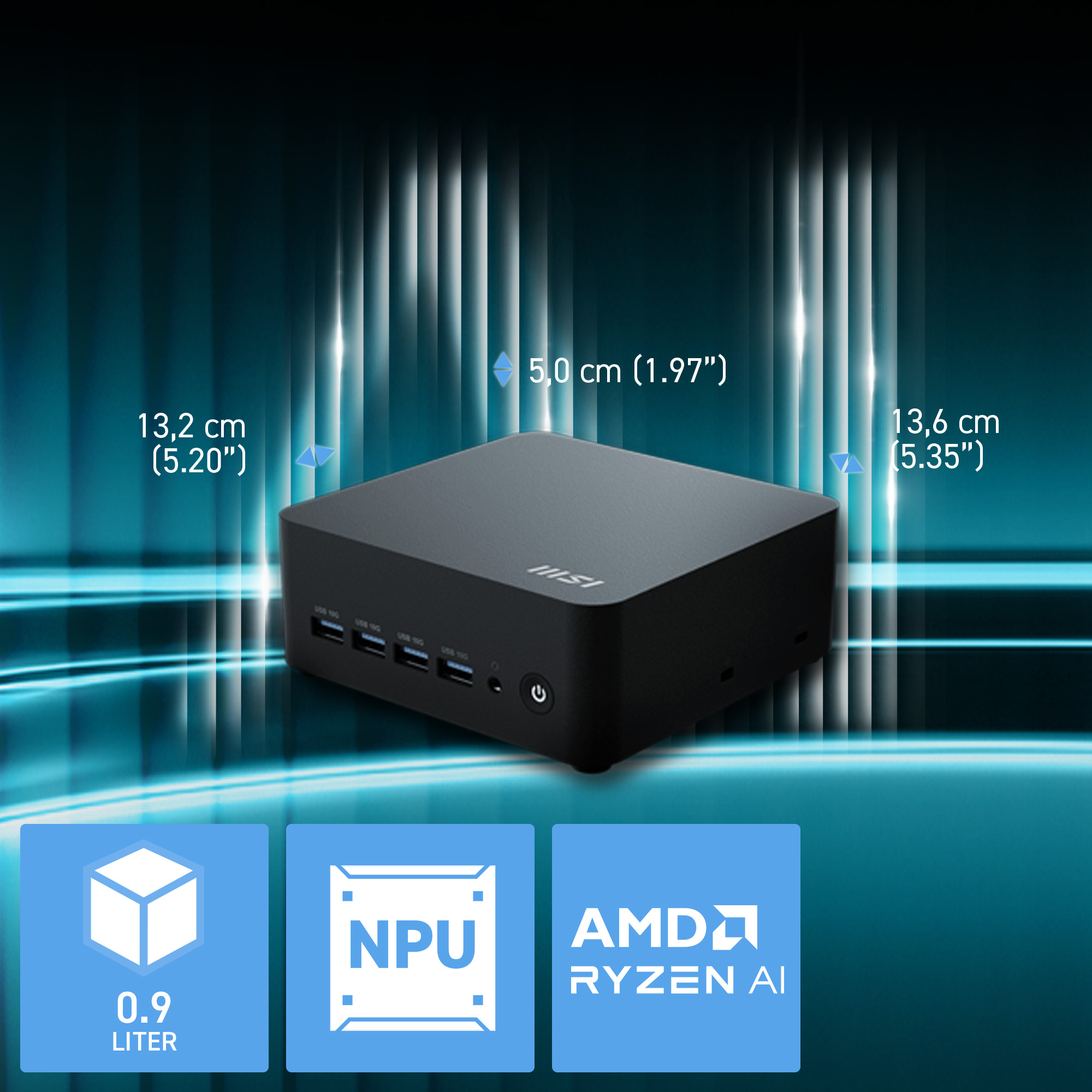 MSI CUBI Z AI 8M R7 8845HS FS 16GB 1TB W11P – image 4