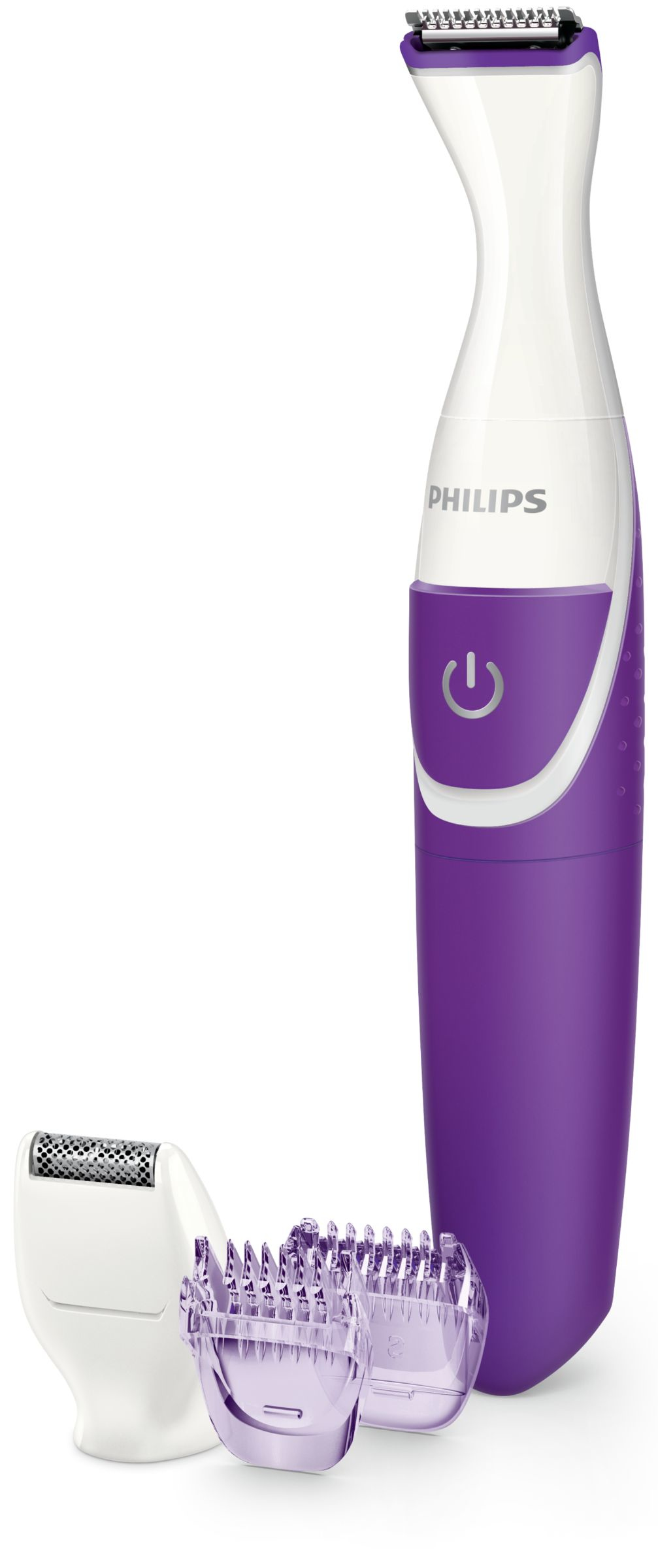 Philips BikiniGenie BRT383/60 bikini trimmer Wet & Dry Violet, White