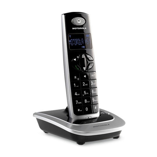 Motorola D501 DECT telephone Caller ID Black, Silver