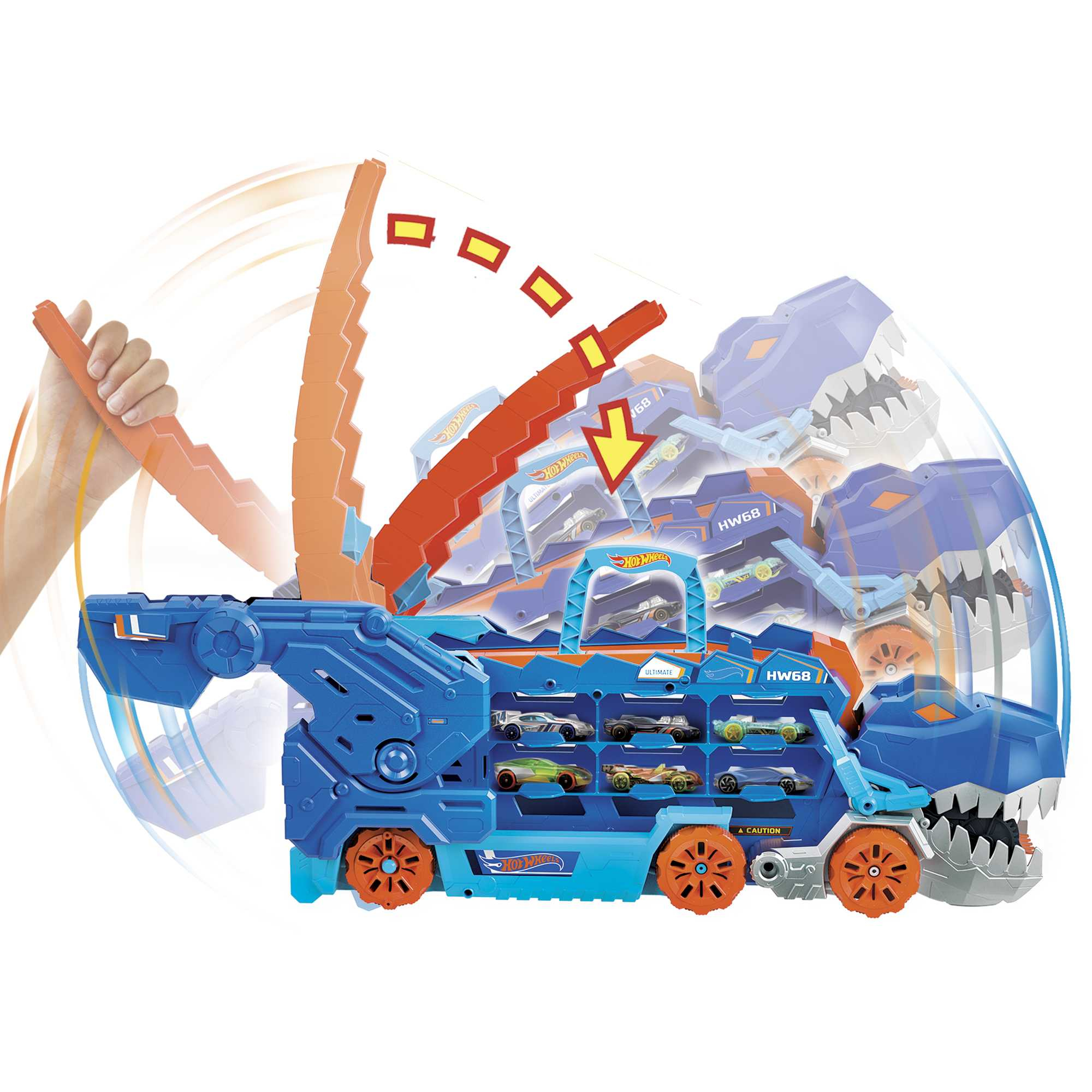 Hot Wheels Ultimativer T-Rex-Transporter