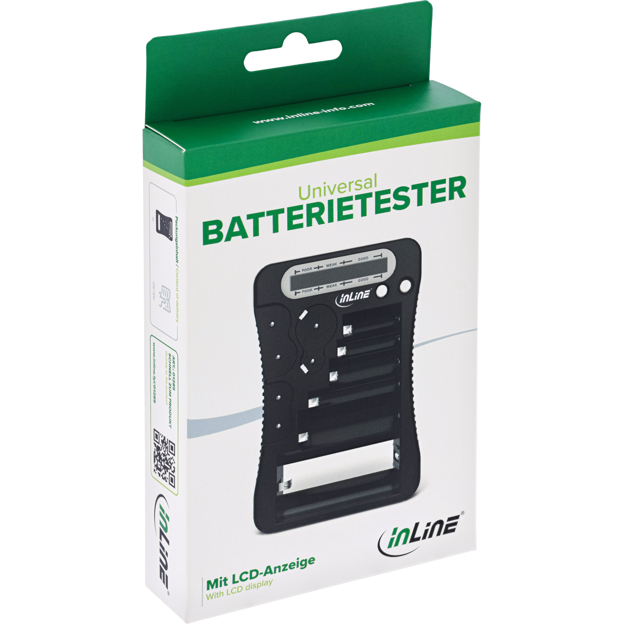 Resim InLine 01285 Multimetre Siyah AAA Pil