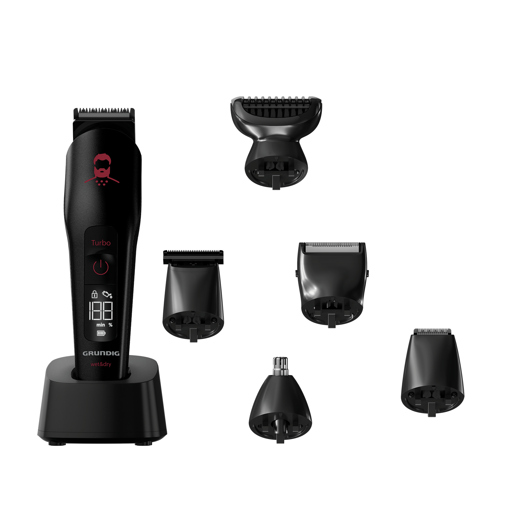 Grundig MGK 9030 ProClub Saç ve Sakal Şekillendirici Erkek Bakım Kiti – image 6