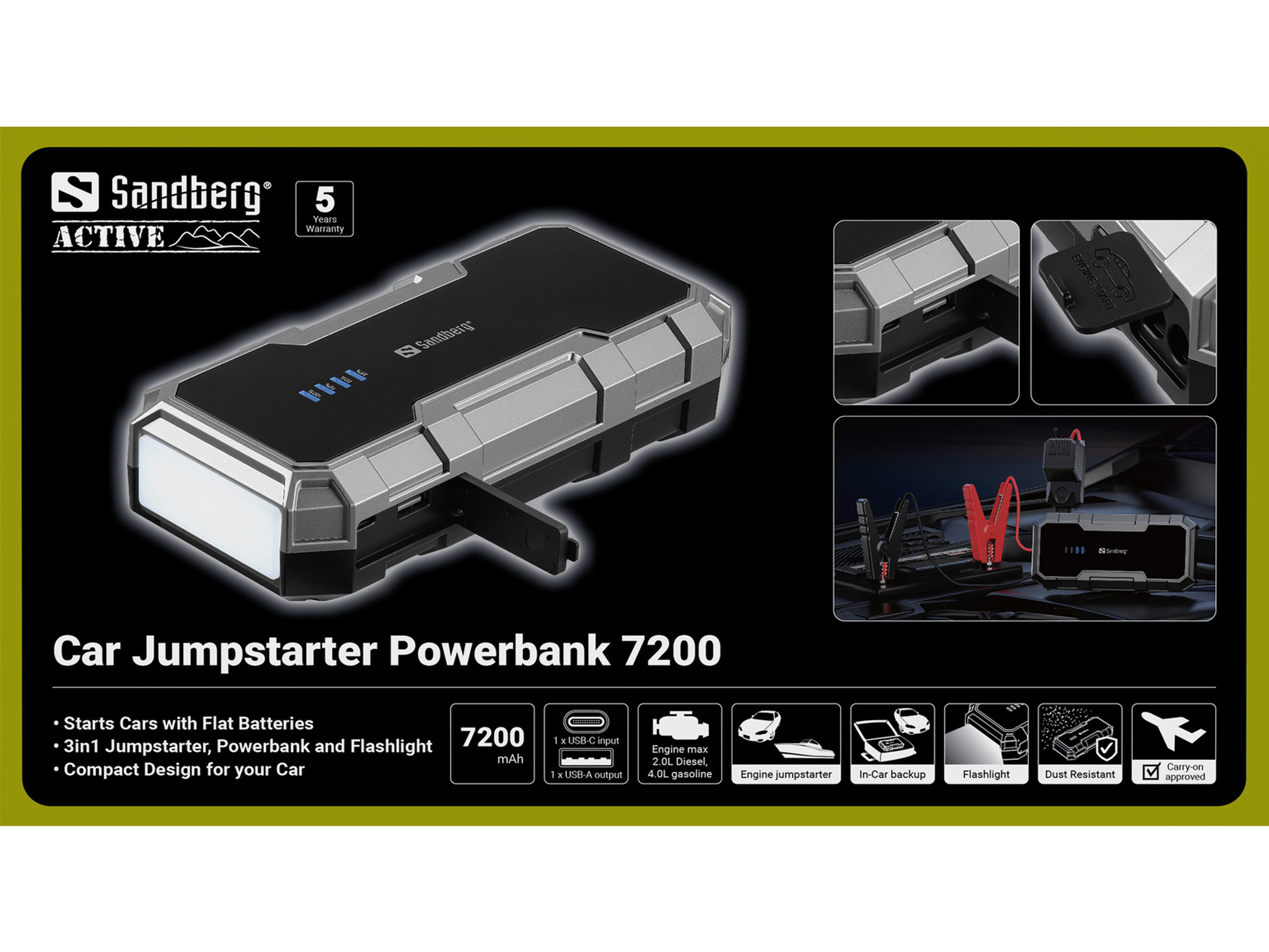 Sandberg 421-52 banque d'alimentation électrique