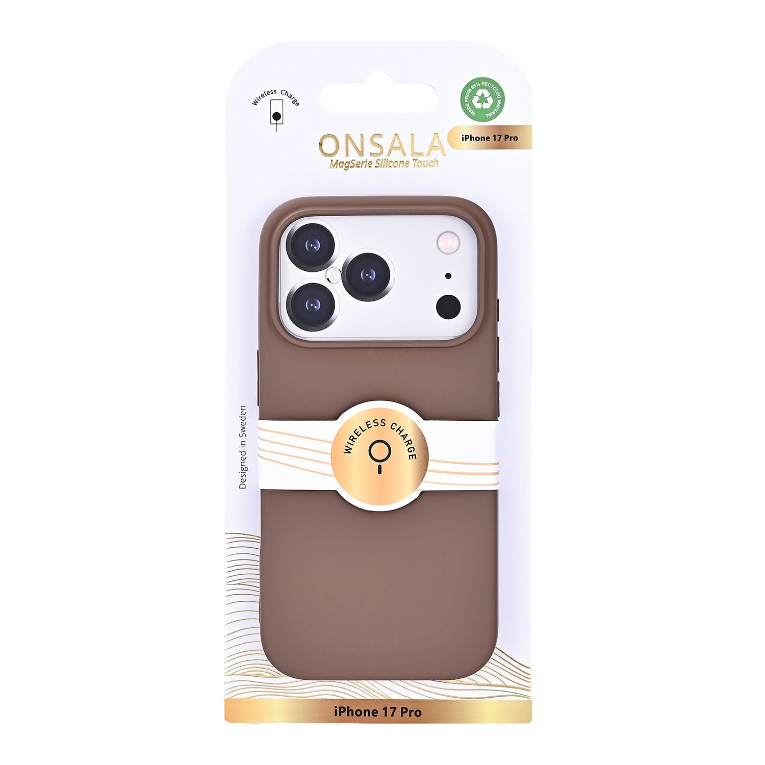 Onsala Phone Case with Silicone Feel Chocolate - iPhone 17 Pro/18 Pro – image 2