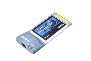 D-Link 32 Bit Card Bus 10/100Mbps Ethernet Adapter with Direct Port