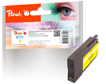 Peach 0F320034 ink cartridge 1 pc(s) Compatible Yellow