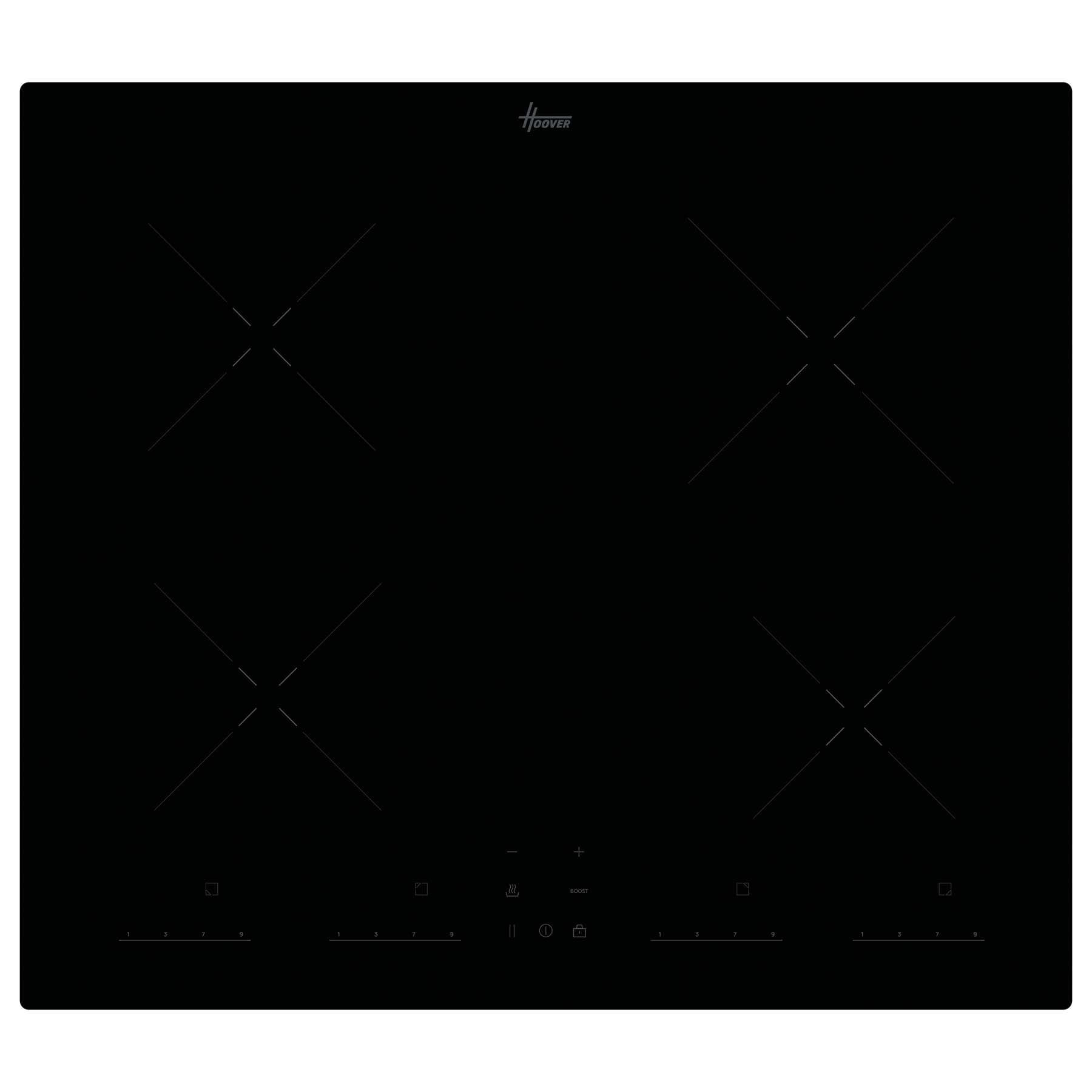 Hoover H-HOB 300 INDUCTION 33803691 hob Black Zone induction hob 4 zone(s) – image 1