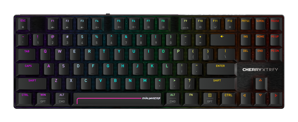 CHERRY MX 8.2 Pro TMR Wireless keyboard Gaming USB + RF Wireless + Bluetooth QWERTY US International Black
