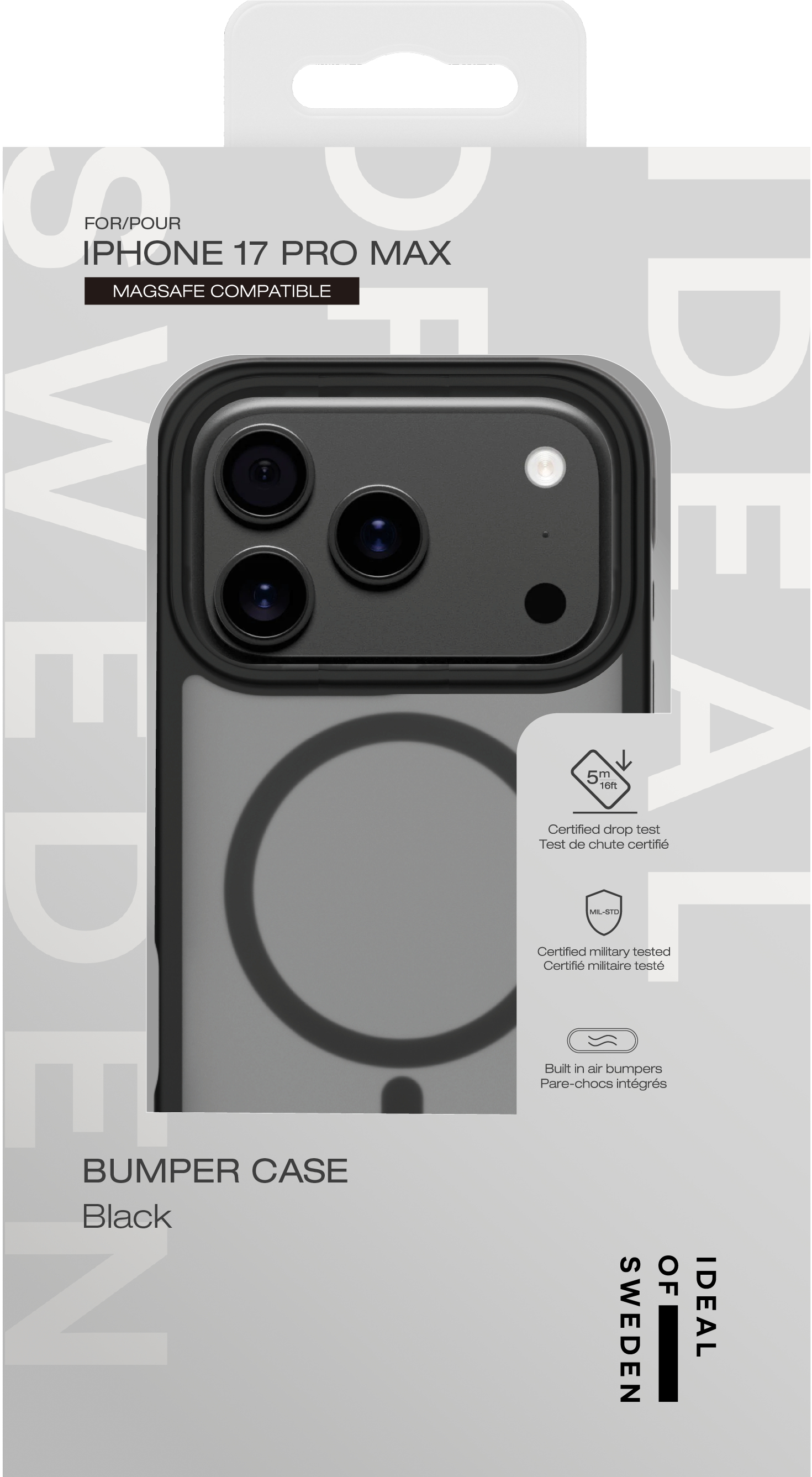 iDeal of Sweden Ideal Bumper Case MagSafe iPhone 17 Pro Max Black – image 3