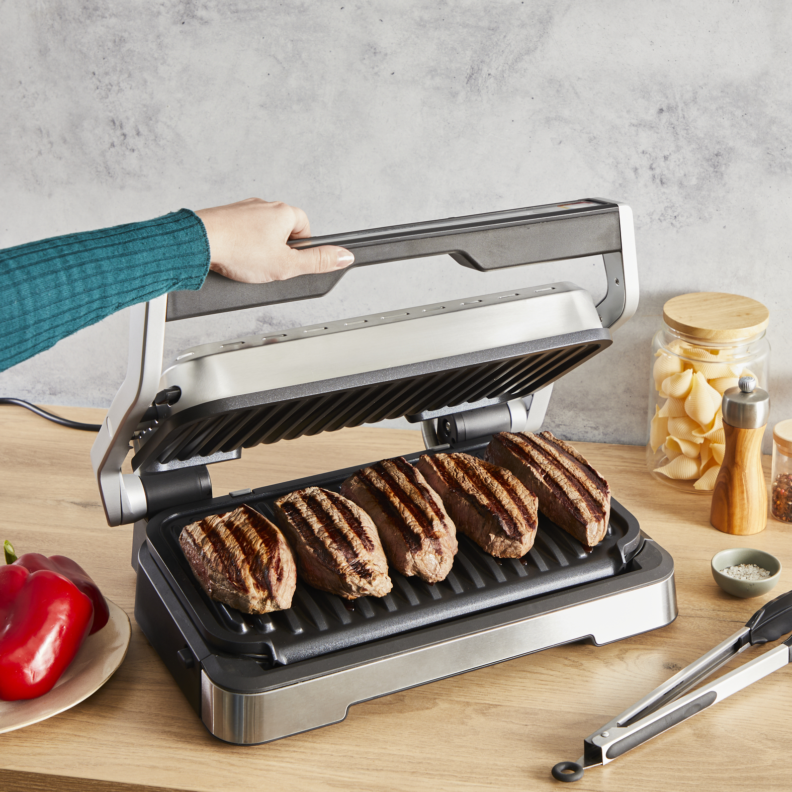 Tefal OptiGrill 2in1 XL GC782D contact grill – image 8
