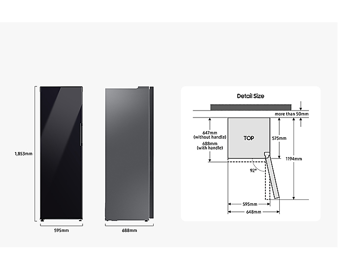 Samsung RZ32A748522EG Upright freezer Freestanding – image 4