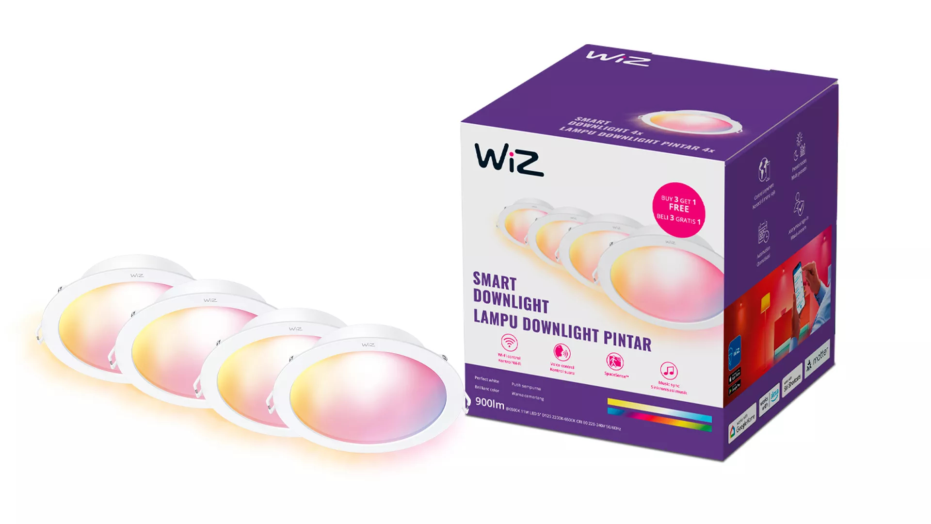 WiZ 8720169078543 smart lighting Smart lighting spot Wi-Fi/Bluetooth – image 8