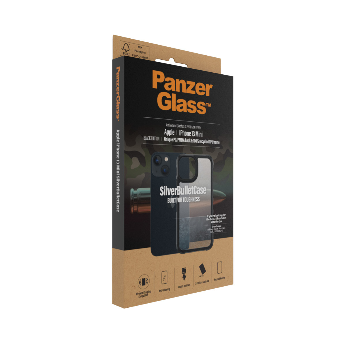 PanzerGlass ® SilverBullet ClearCase iPhone 13 Mini | Black – image 4