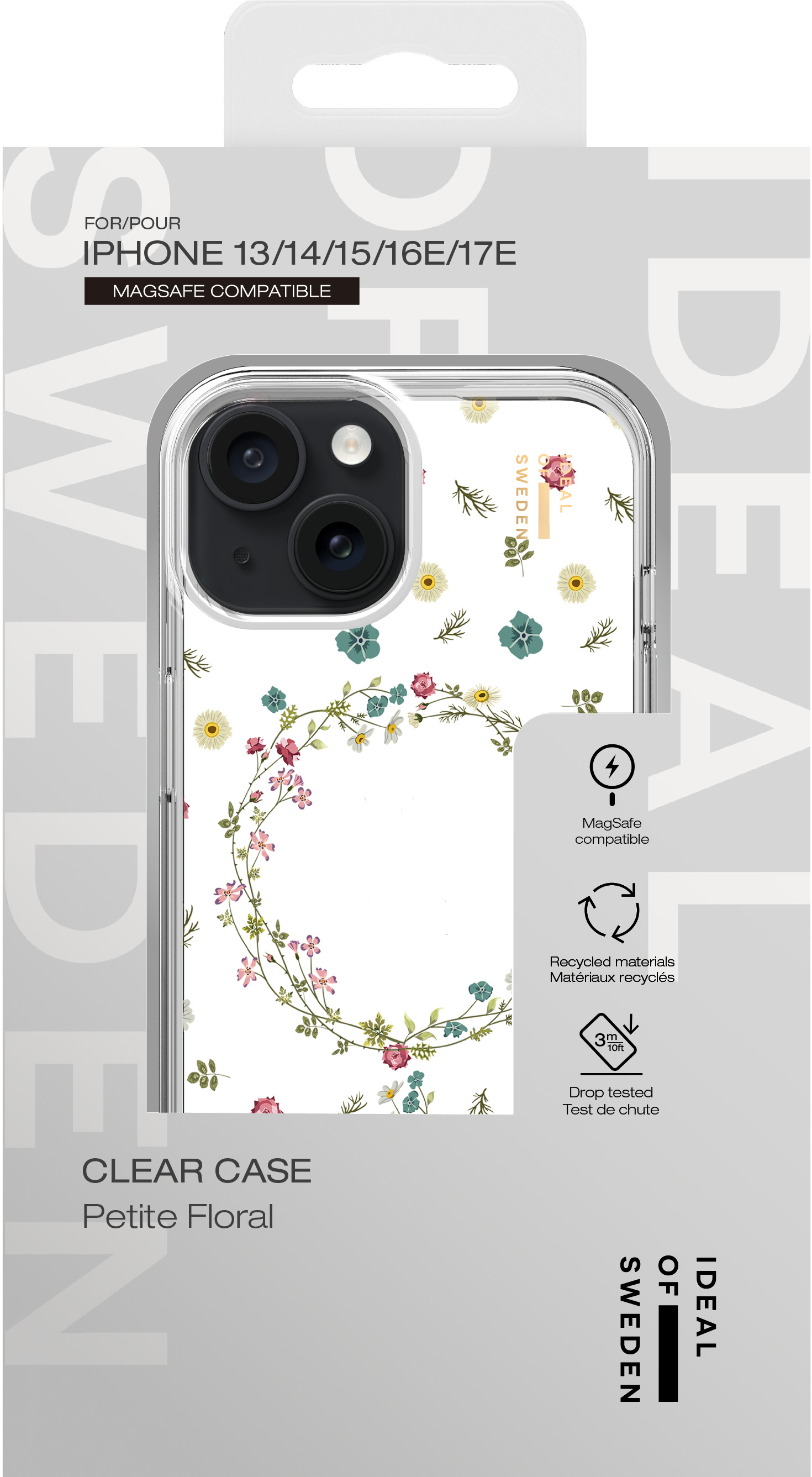 iDeal of Sweden Clear Case MagSafe iPhone 13 / 14 / 15 / 16e / 17e Petite Floral – image 4