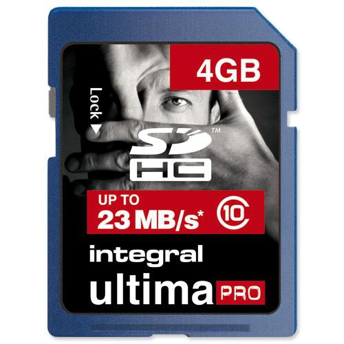 Integral 4GB UltimaPro SDHC + Card Reader