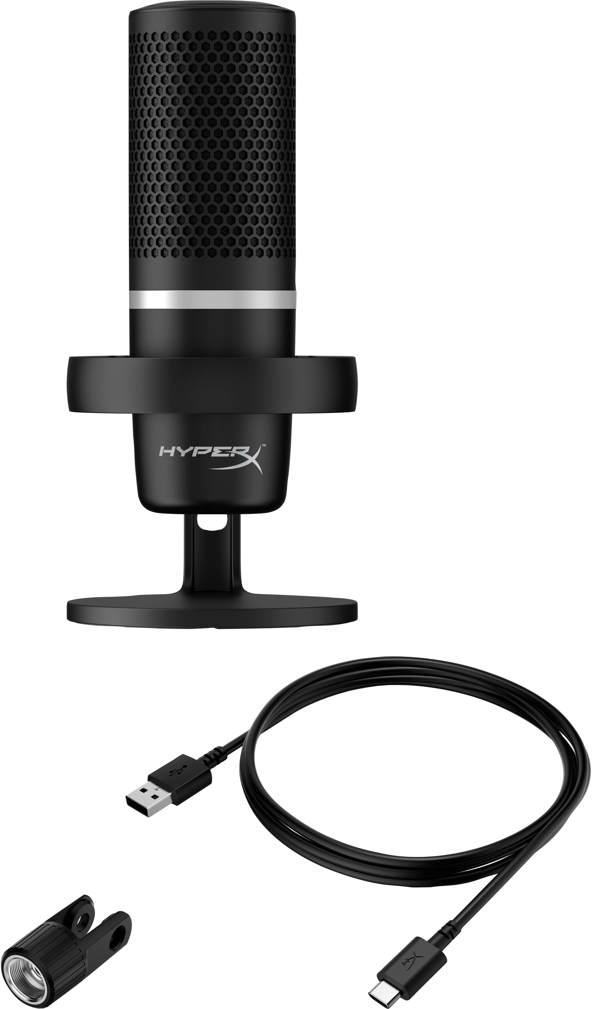 HyperX DuoCast - USB Microphone (Black) - RGB Lighting – image 4