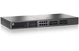 LevelOne 8-Port TP + 16-Port SFP Gigabit L2 SNMP
