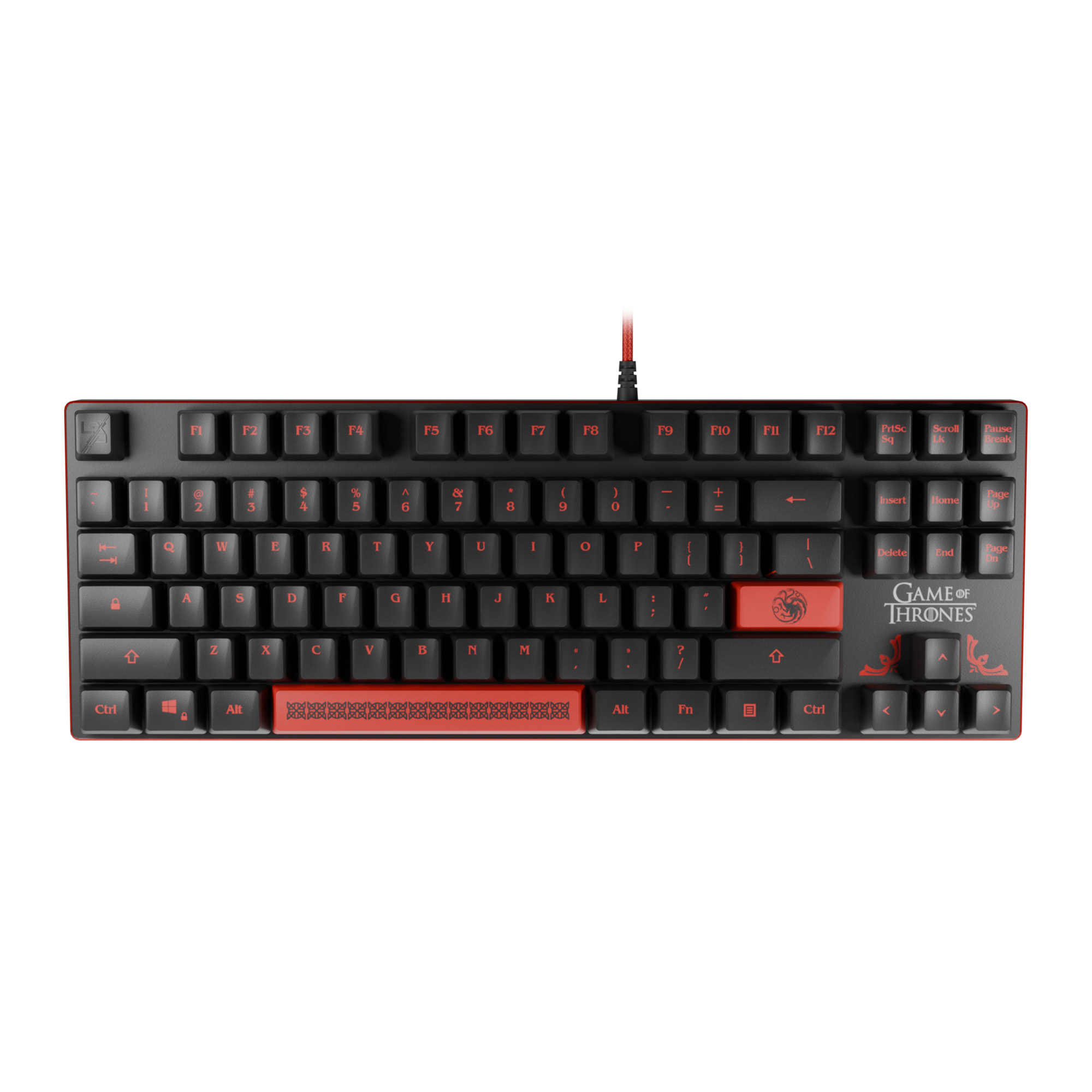 Lexip TSXLXKB0005 keyboard Gaming USB QWERTY Black, Red