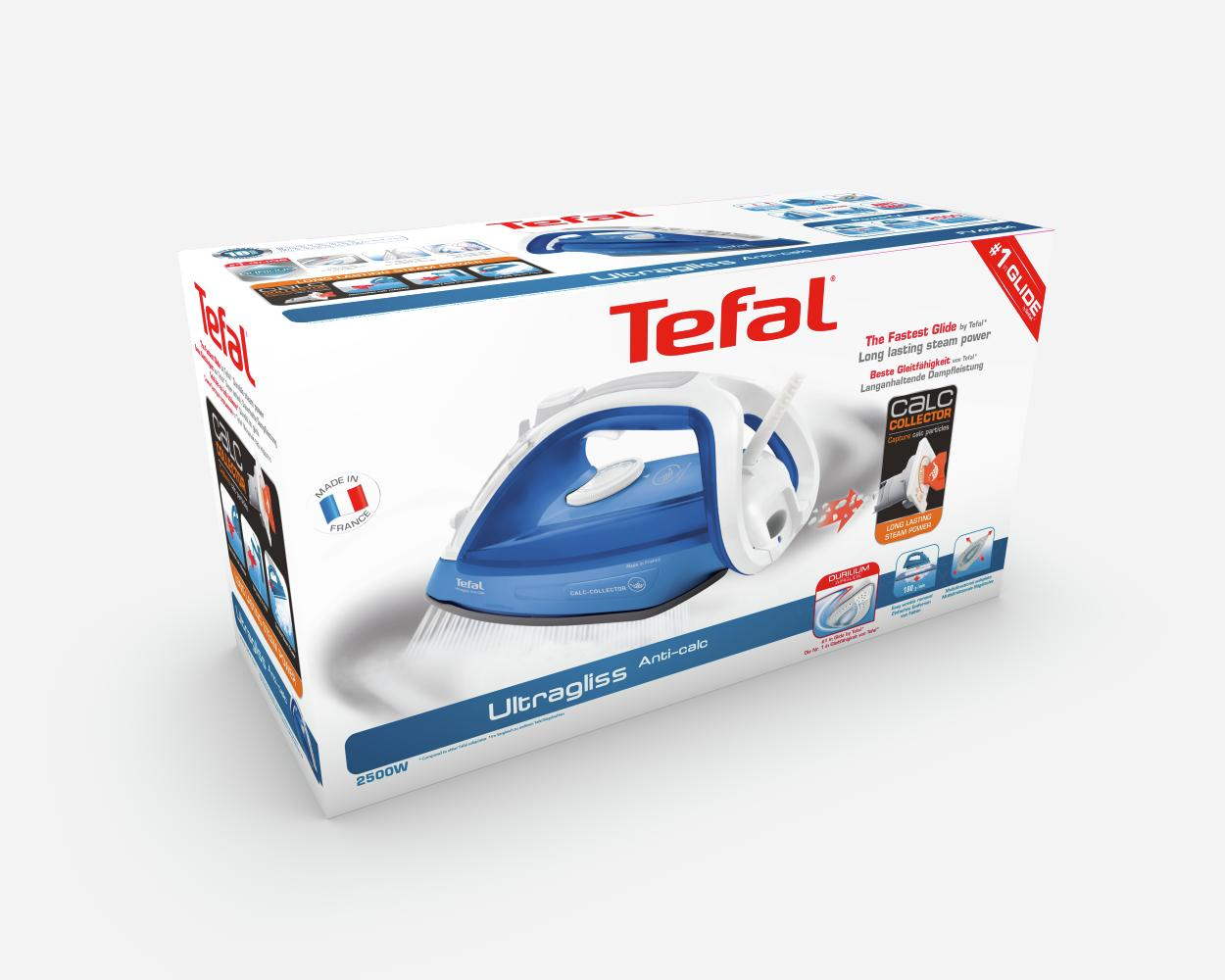 Tefal UltraGliss FV4964 iron Steam iron Durilium Airglide soleplate – image 4