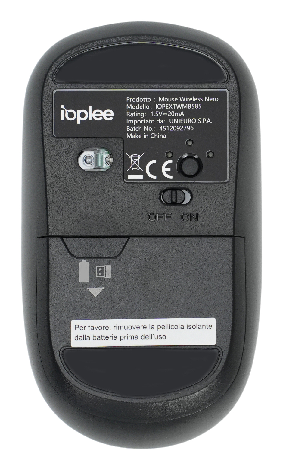 IOPLEE IOPEXTWMB585 mouse Home Ambidextrous RF Wireless + Bluetooth 1600 DPI – image 2