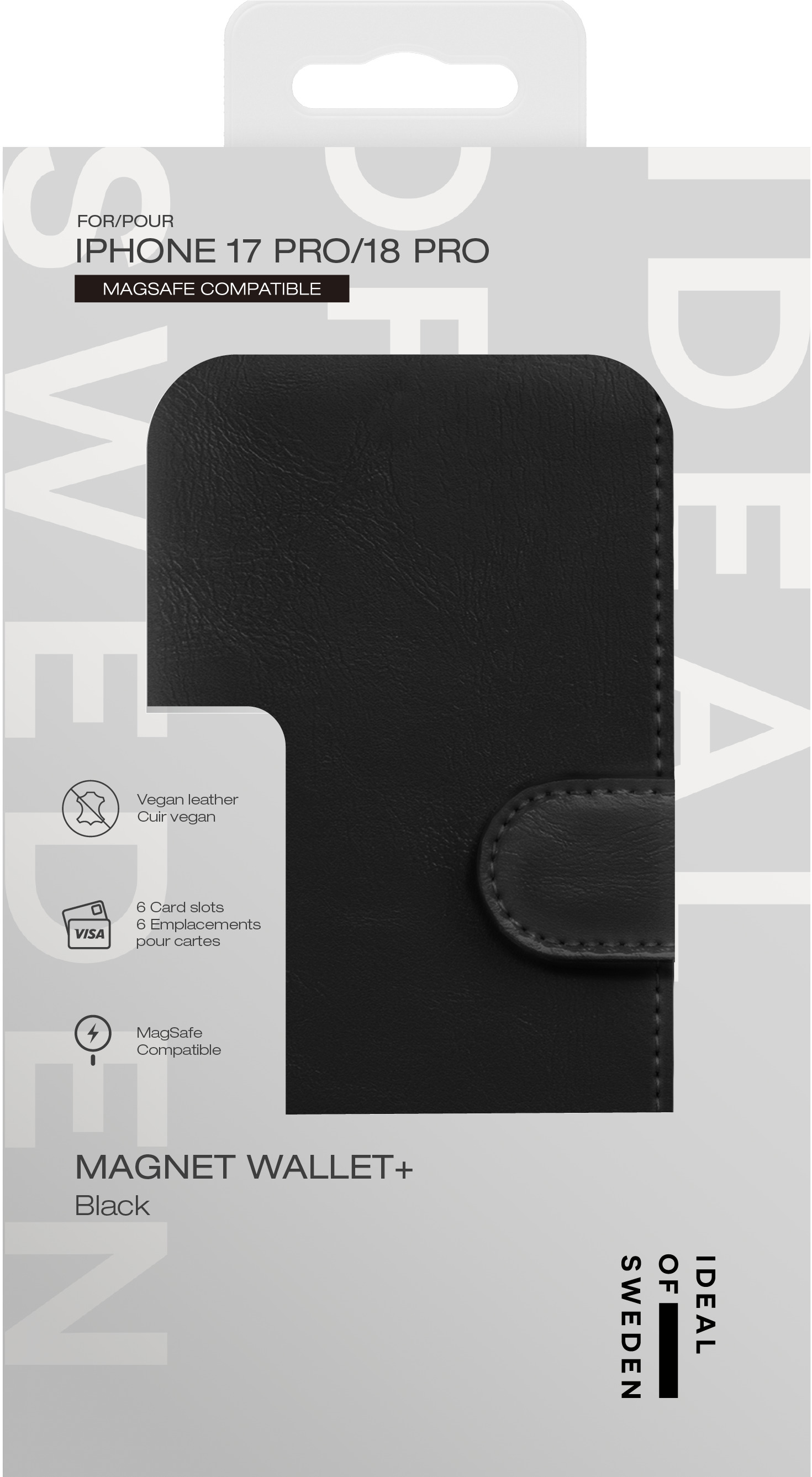iDeal of Sweden Magnet Wallet+ MagSafe iPhone 17 Pro / 18 Pro Black – image 5