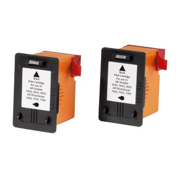 Hama 00051502 ink cartridge 2 pc(s) Black
