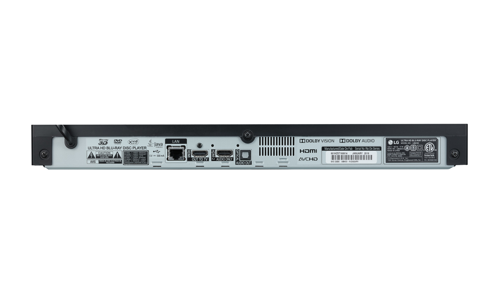 LG UBK90 DVD/Blu-Ray player Black – image 7