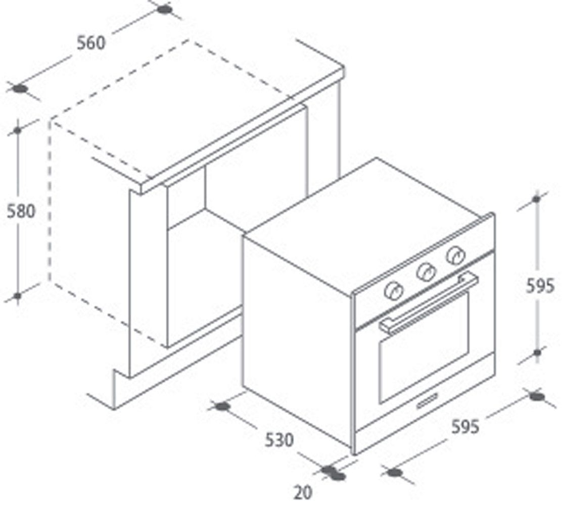 Candy FP52VX oven 53 L Aluminium – image 2