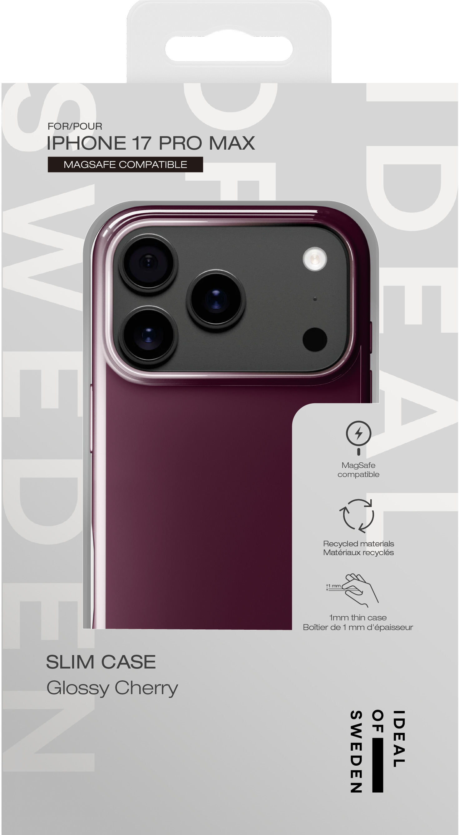 iDeal of Sweden Slim Case MagSafe iPhone 17 Pro Max / 18 Pro Max Glossy Cherry – image 4