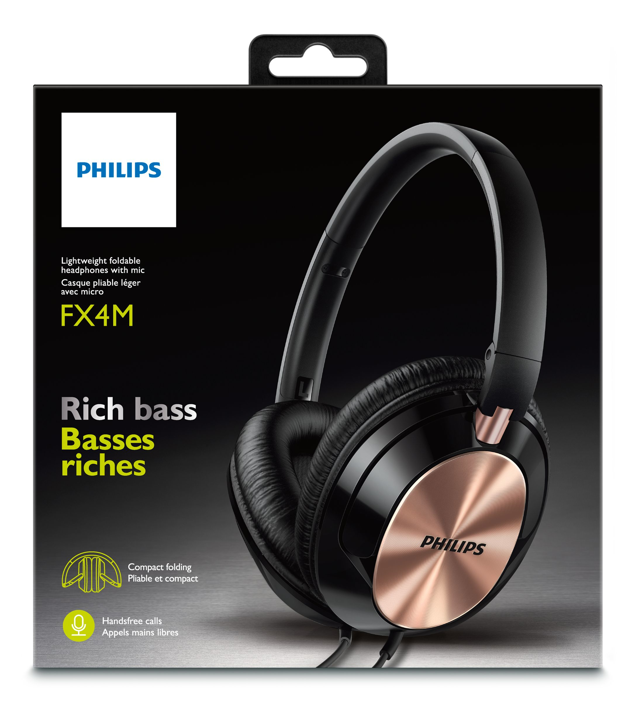 Philips FX4MRG/00 headphones/headset Wired Head-band Black, Bronze – image 2