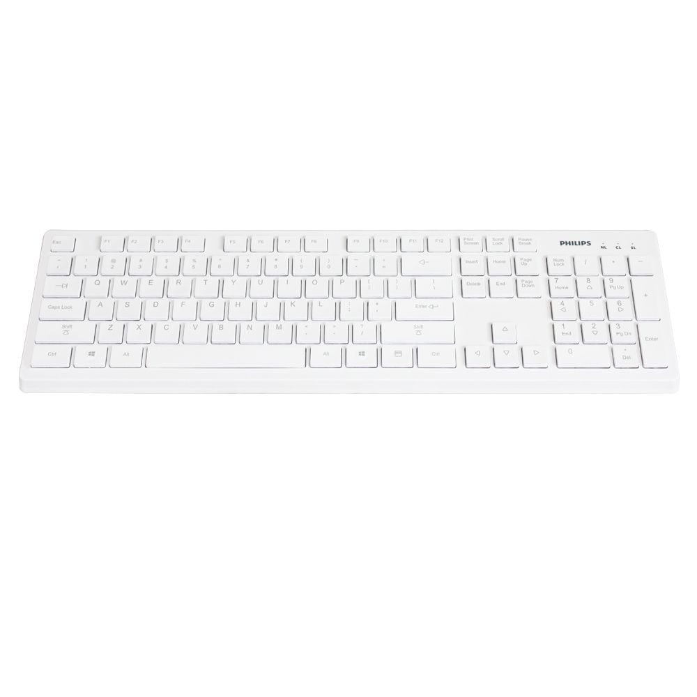 Philips SPK6402/93 keyboard Office RF Wireless QWERTY White