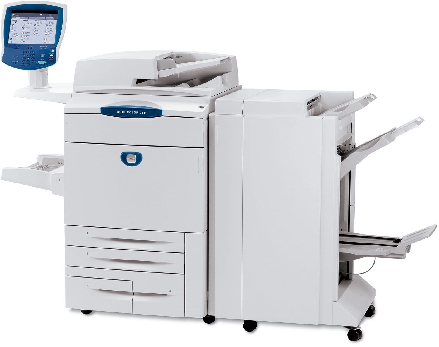 Xerox DC242 printer/copier, GUI, 4 tray, DADF, Professional