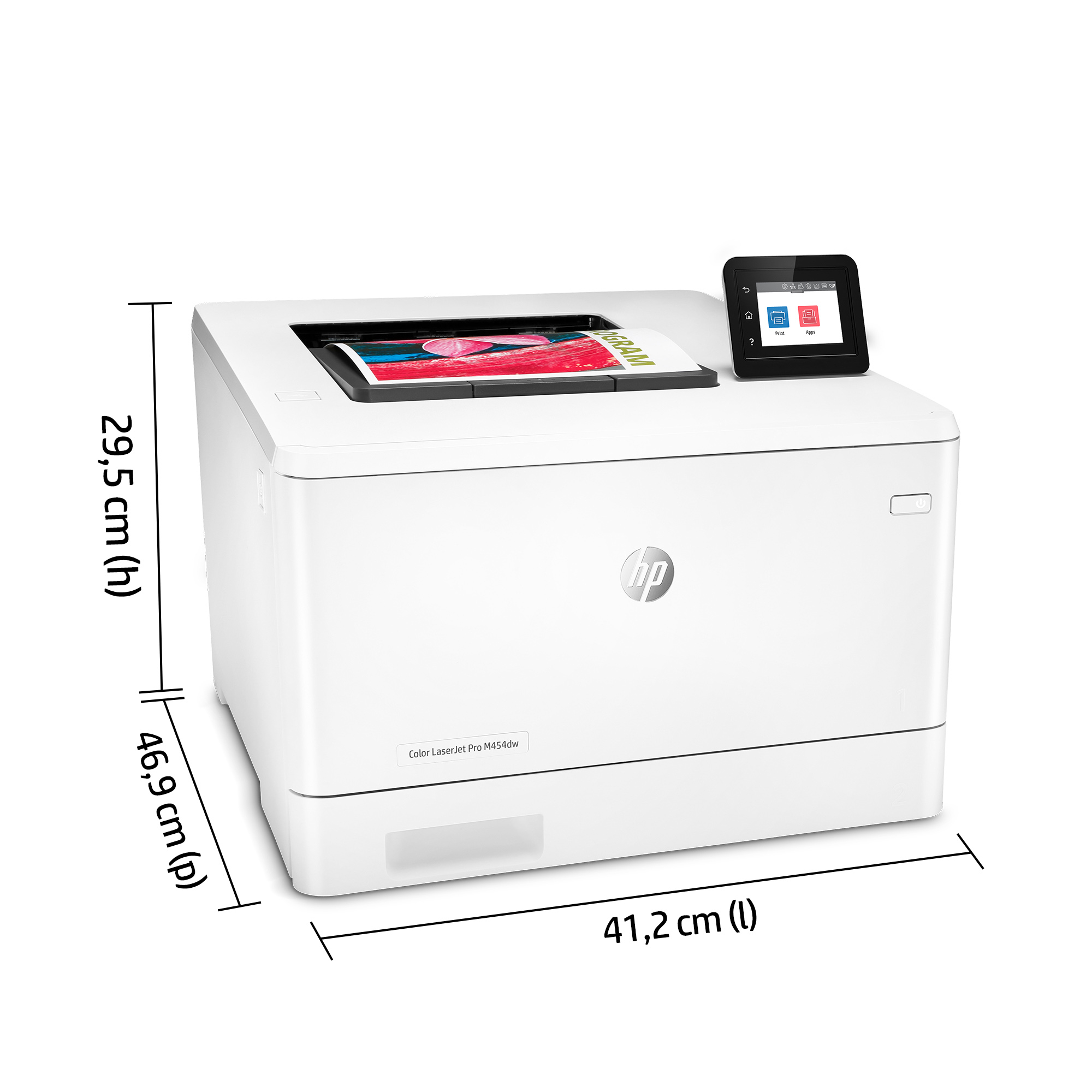 HP LaserJet Pro M454dw Wireless Color Printer, Duplex. Print technology: Laser, Maximum resolution: 600 x 600 DPI, Print s