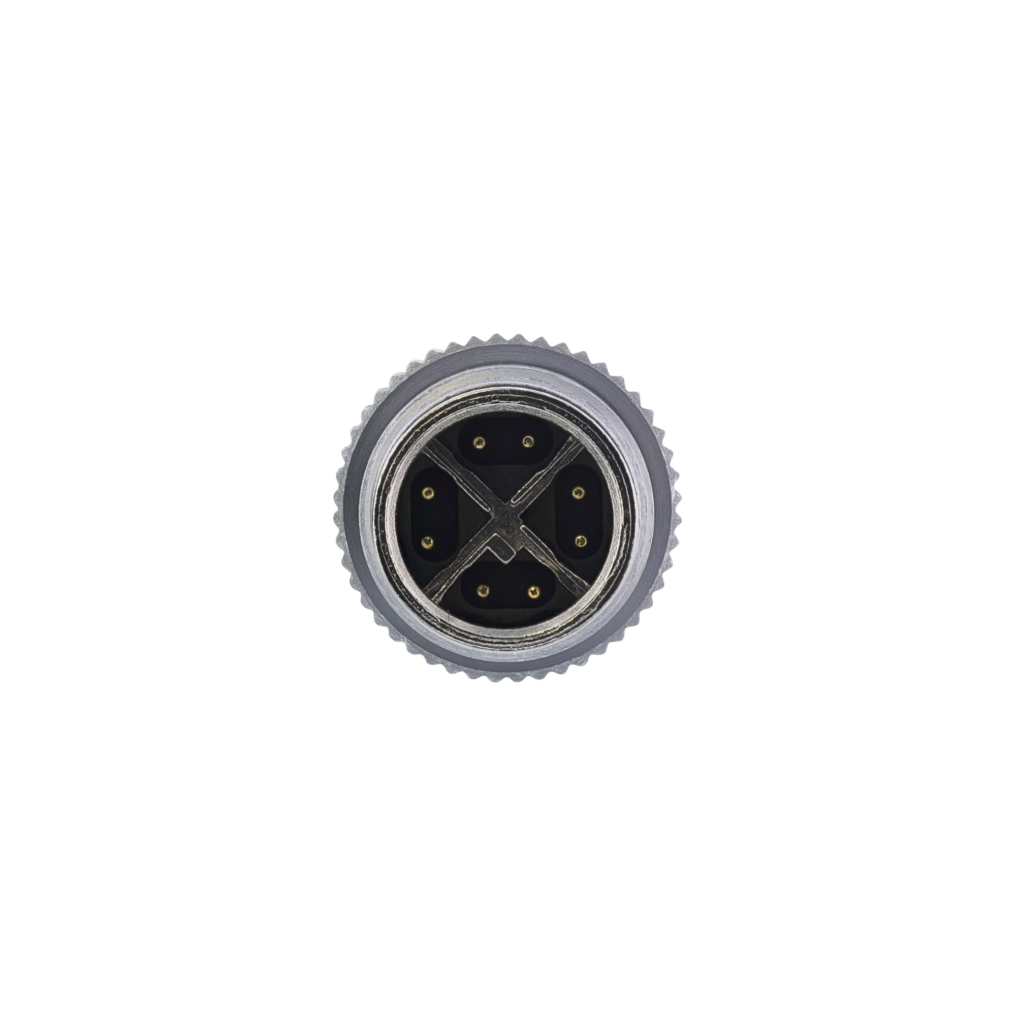 صورة كابل شبكة صناعي InLine، M12 8 سن X-coded ذكر/ذكر، Cat.6A PUR، 1 متر