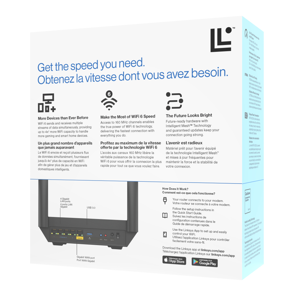 Linksys Hydra Pro 6 Dual‑Band WiFi 6 Mesh Router AX5400 – image 8