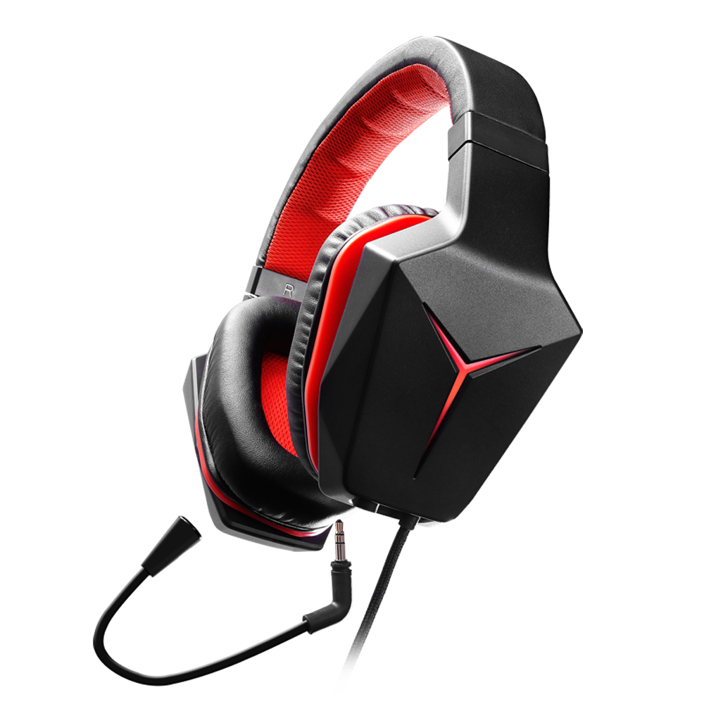 Lenovo GXD0J16085 headphones/headset Wired Head-band Gaming Black, Red – image 3