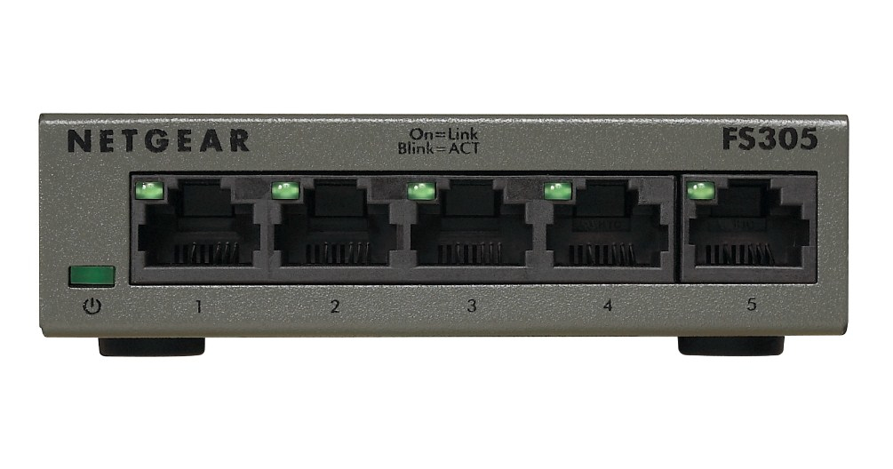 NETGEAR FS305 Unmanaged Fast Ethernet (10/100) Grey
