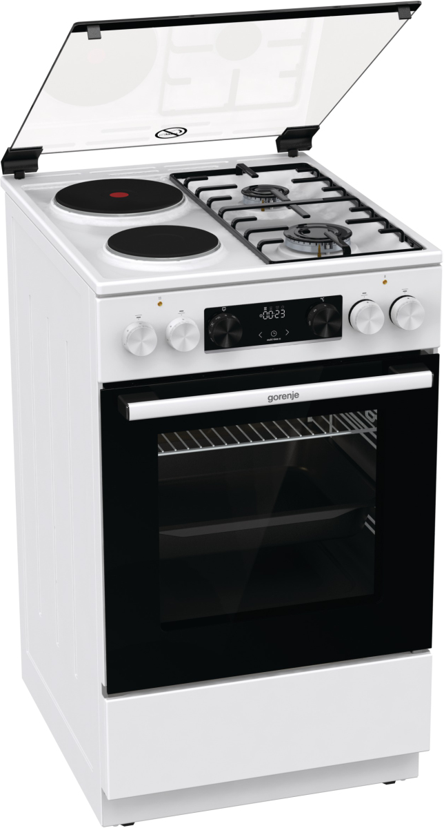 Gorenje GK5C61WF cooker Freestanding cooker Electric Combi Silver – image 2